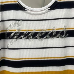 brand GUESS, colors blue white & gold